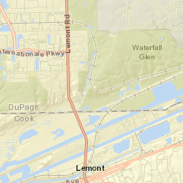 Lemont Street Map