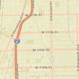 Morgan Park Street Map