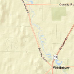 Middlebury Street Map