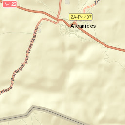 Alcañices Street Map