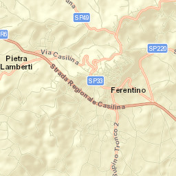 Ferentino Street Map