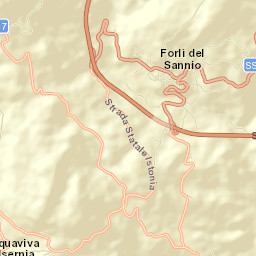 Forlì del Sannio Street Map