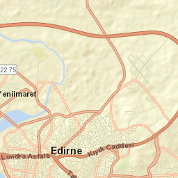 Edirne Street Map