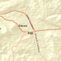 Ağlı İlçesi Street Map