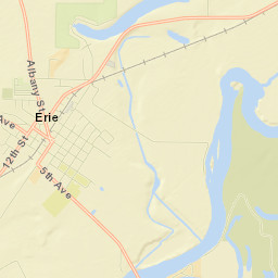 Erie Street Map