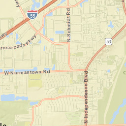 Romeoville Street Map