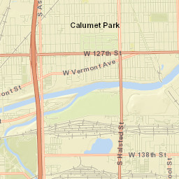 Calumet Park Street Map