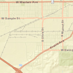 874-898 South Lake Street, South Bend, IN  Street Map