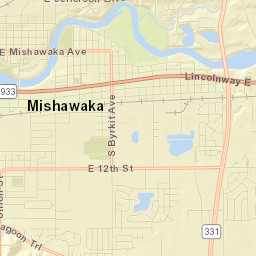 Mishawaka Street Map