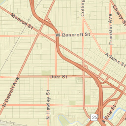 Toledo, Ohio Street Map