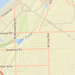 Oregon Street Map