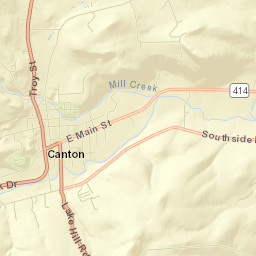 Canton Street Map