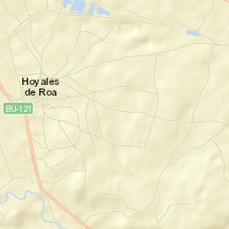 Hoyales de Roa Street Map