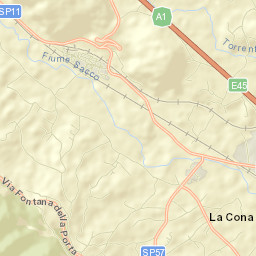 Cerquotti-Madonna del Piano Street Map