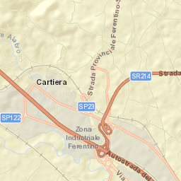 Cartiera-Stazione Street Map