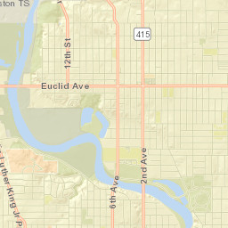 1825 Euclid Ave Des Moines IA Street Map
