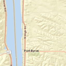 1100 North High Street, Port Byron, IL Street Map