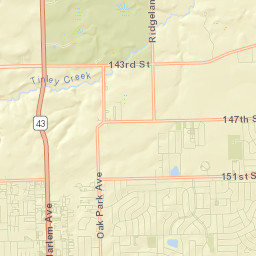 15432-15498 Walnut Road, Oak Forest, IL Street Map