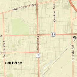 Midlothian Street Map