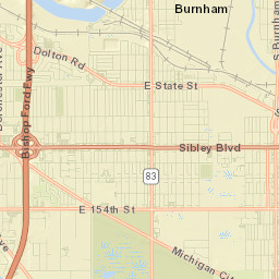 Burnham Street Map