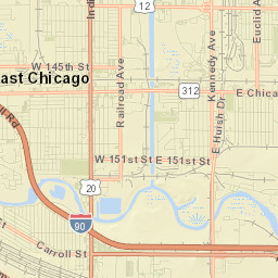 East Chicago Street Map