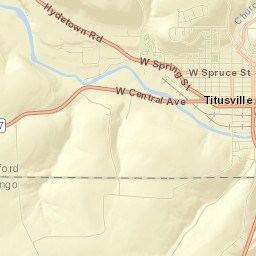 Titusville Street Map
