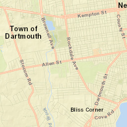 Bliss Corner Street Map