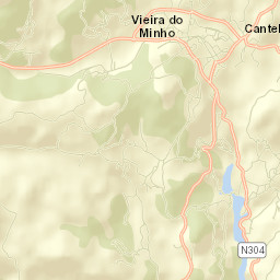 Vieira do Minho Street Map
