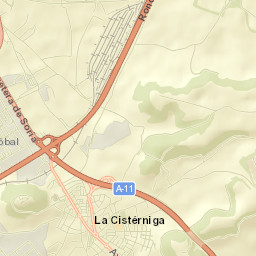Cistérniga Street Map