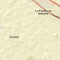 Puebla de Alfindén Street Map