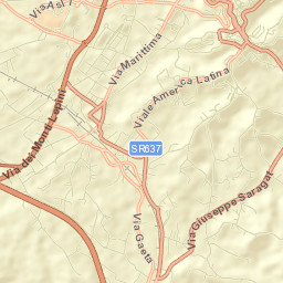 Frosinone Street Map