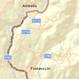 Collefontana-Fontana Liri Inferiore Street Map