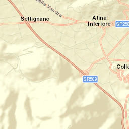 Atina Inferiore Street Map