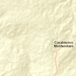 Casalnuovo Monterotaro Street Map
