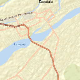 Zaqatala Street Map