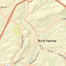 205-233 C Street, Rock Springs, WY 82901 Street Map