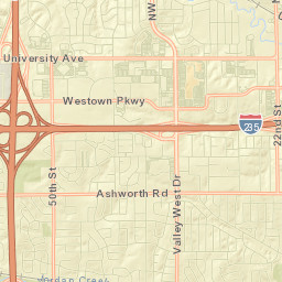 4701-4707 Elm St West Des Moines IA Street Map