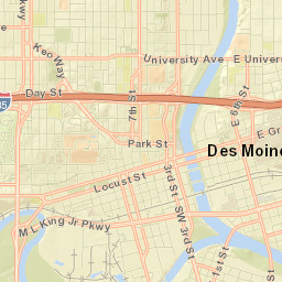 Des Moines Street Map