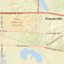 Pleasant Hill Street Map