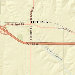 Prairie City Street Map