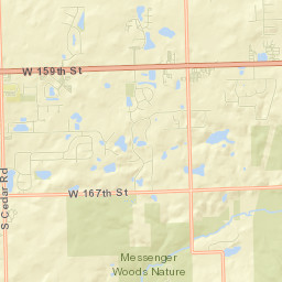 Homer Glen Street Map