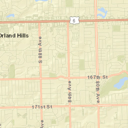 Orland Hills Street Map