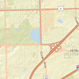 Oak Forest Street Map