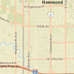 Hammond Street Map