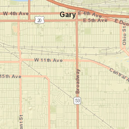 Gary Street Map