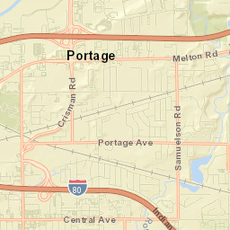 Portage Street Map