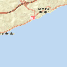 Sant Pol de Mar Street Map