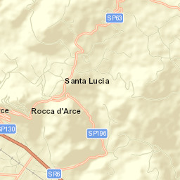 Rocca d'Arce Street Map