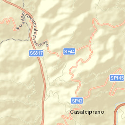 Casalciprano Street Map
