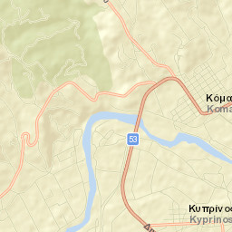 Kyprínos Street Map